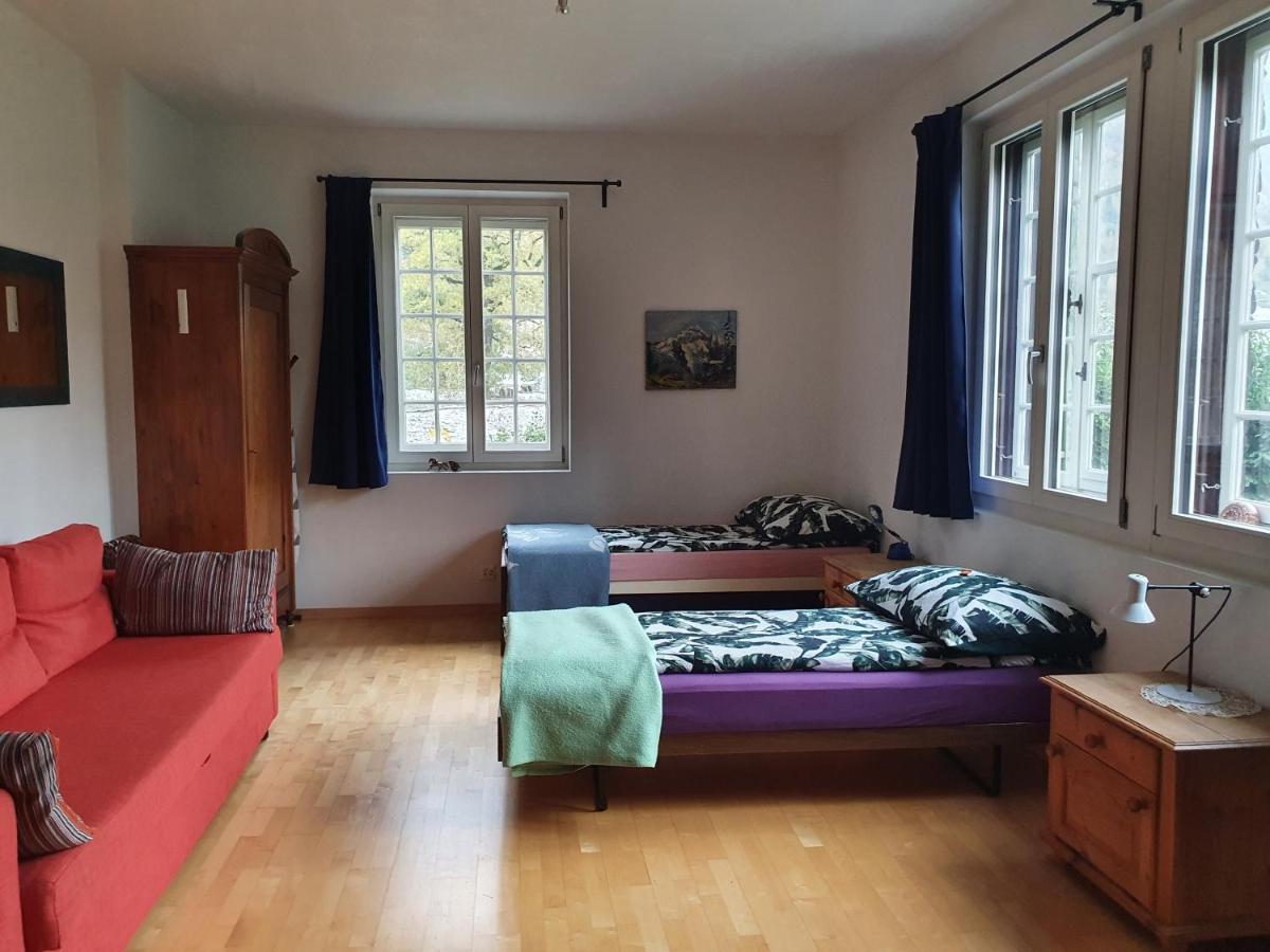 Zentral Gelegene Wohnung Mit Grossem Garten Интерлакен Экстерьер фото